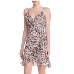 New Lucy Paris Light Pink Leopard Print Dress size S